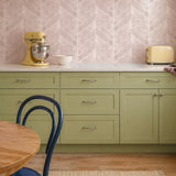 Pink Herringbone