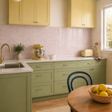 Pink Herringbone