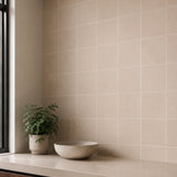 Tea Beige Handmade Square Mosaic