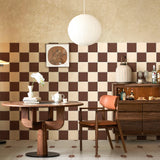 Mocha Mousse Square Grid