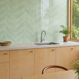 Sage Green Herringbone