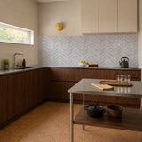 Light Grey Herringbone