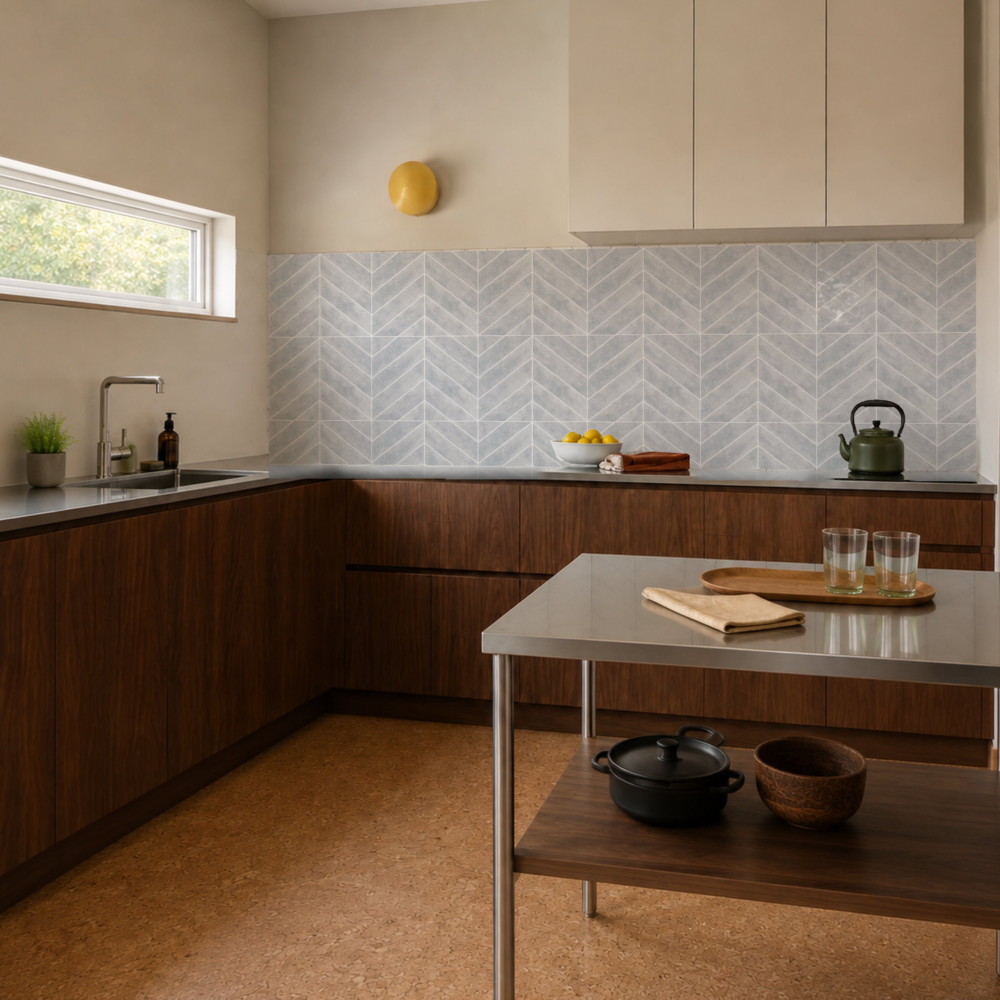 Light Grey Herringbone