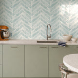 Light Blue Herringbone