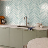 Light Blue Herringbone