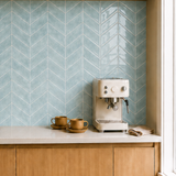 Light Blue Herringbone