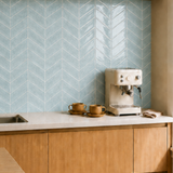 Light Blue Herringbone