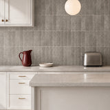 Warm Taupe Linear Mosaic