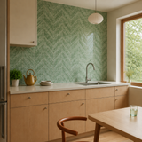Sage Green Herringbone