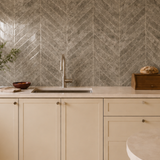 Taupe Herringbone