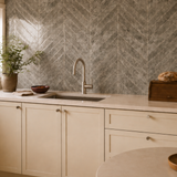Taupe Herringbone