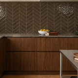 Dark Brown Herringbone