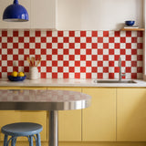 Red & White Checkerboard