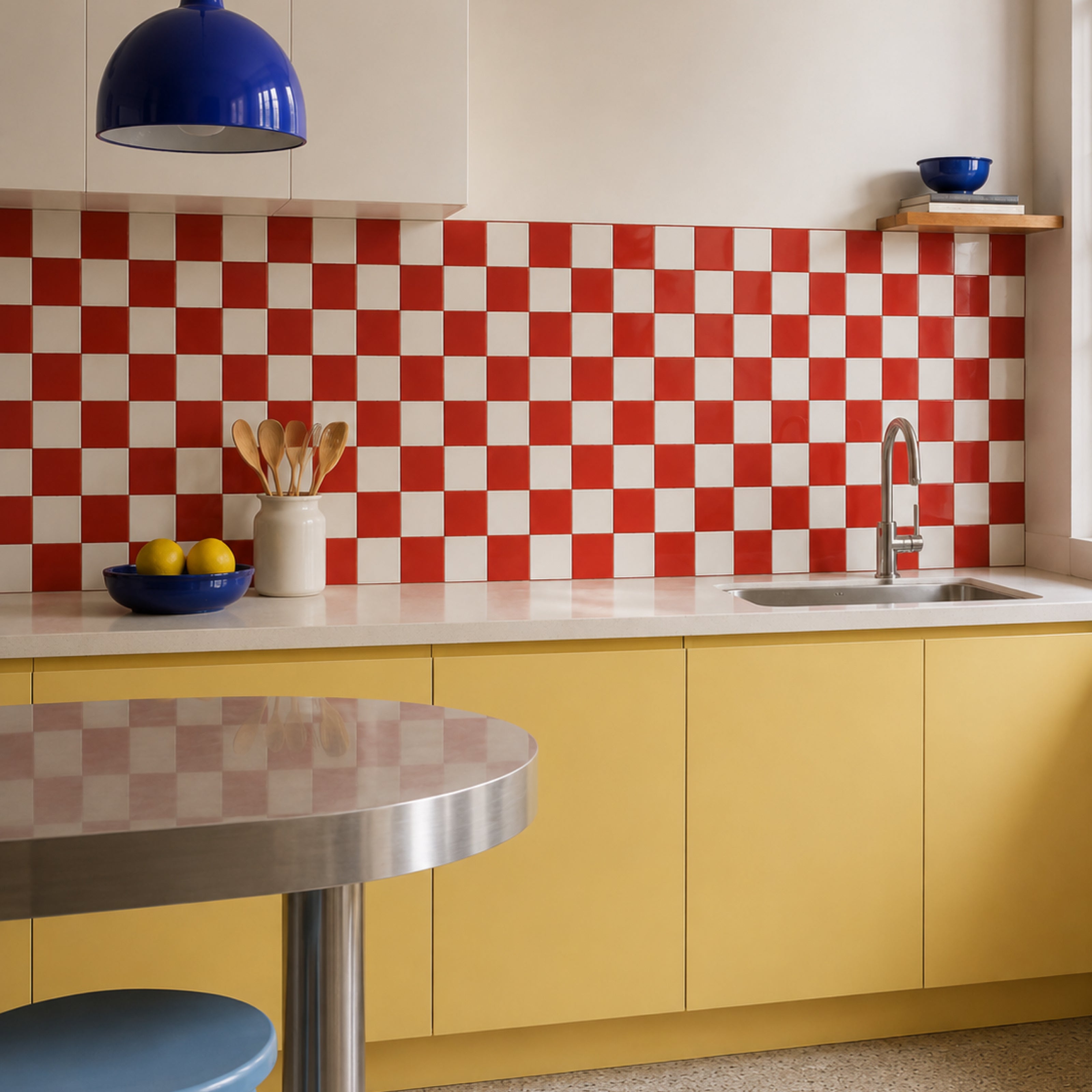Red & White Checkerboard