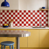 Red & White Checkerboard