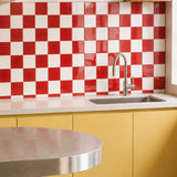 Red & White Checkerboard