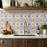 Terracotta & Blue Baroque