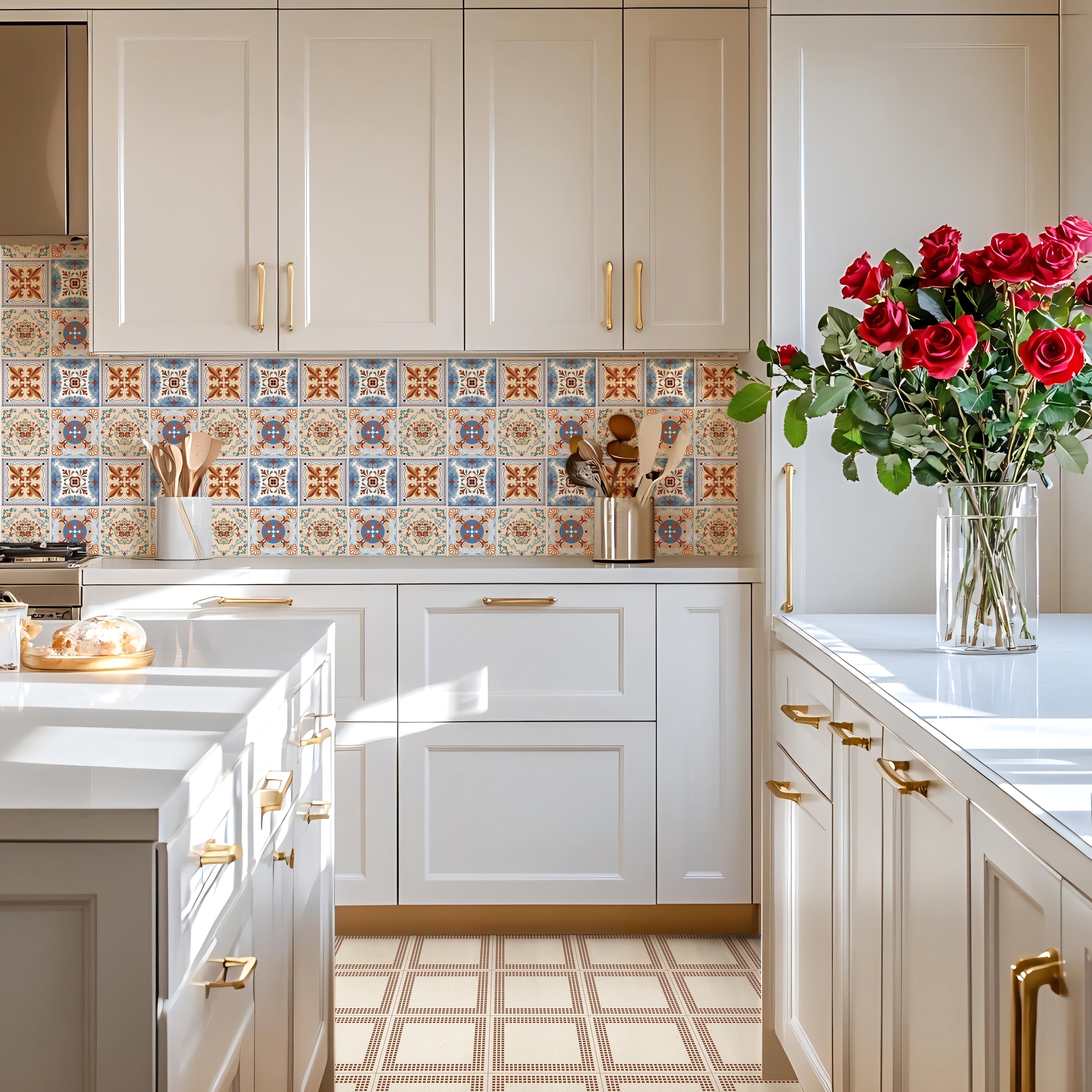 Terracotta & Blue Baroque