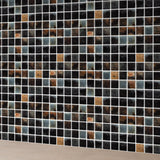 Bronze & Black Crackle Mosaic