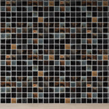Bronze & Black Crackle Mosaic