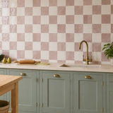Dusty Rose Checkerboard