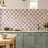 Dusty Rose Checkerboard