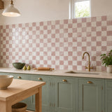Dusty Rose Checkerboard