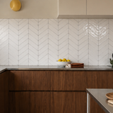 White Herringbone