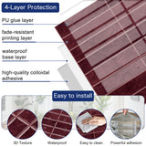MORCART 10PCS 2.0mm Thicker Peel and Stick Linear Backsplash Tiles