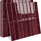 MORCART 10PCS 2.0mm Thicker Peel and Stick Linear Backsplash Tiles