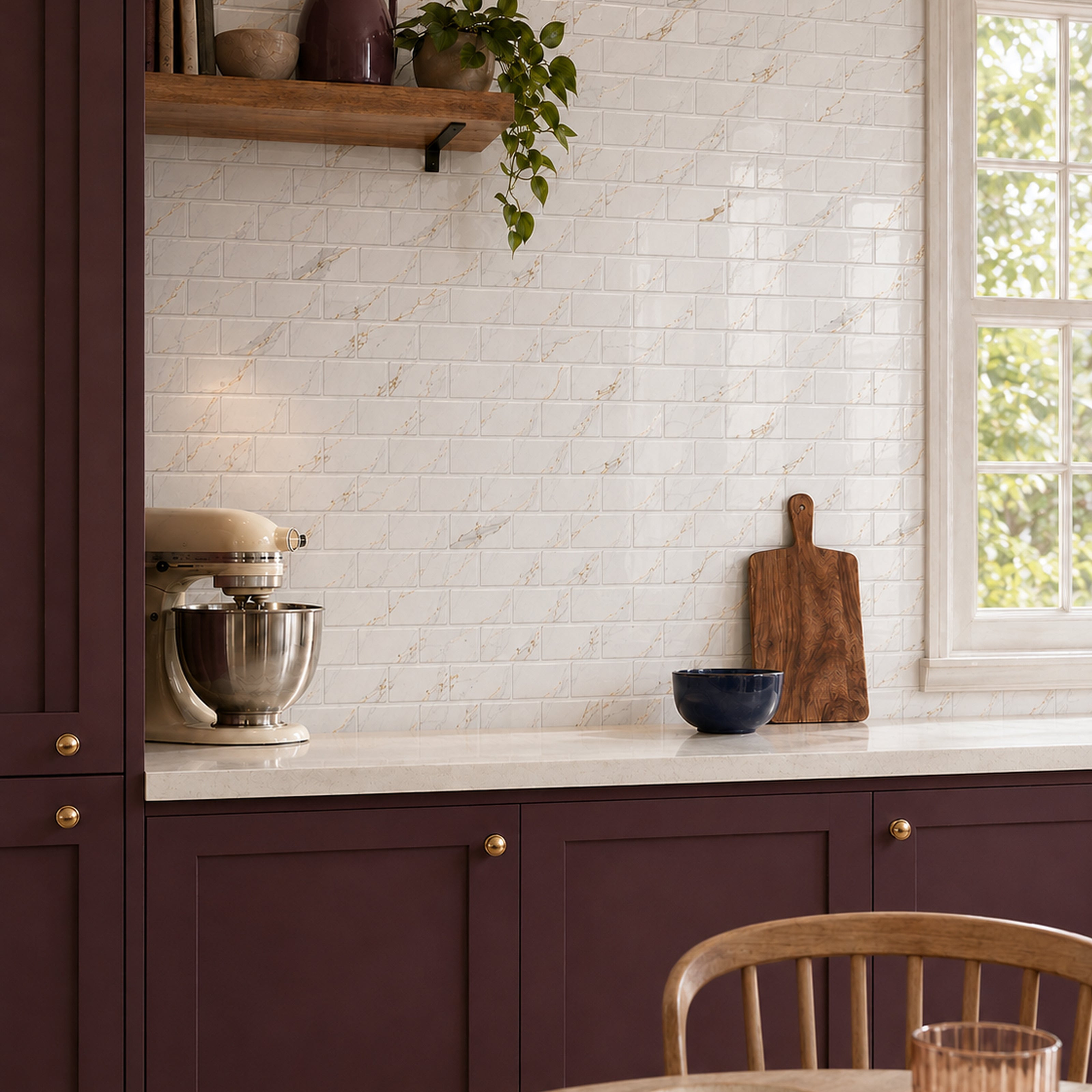 Calacatta Gold Marble Subway