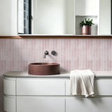 Dusty Rose Linear Mosaic