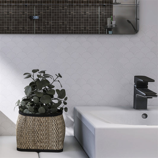 MT1155 - Scaly Peel And Stick Backsplash Tile , 12" x 12" Tile