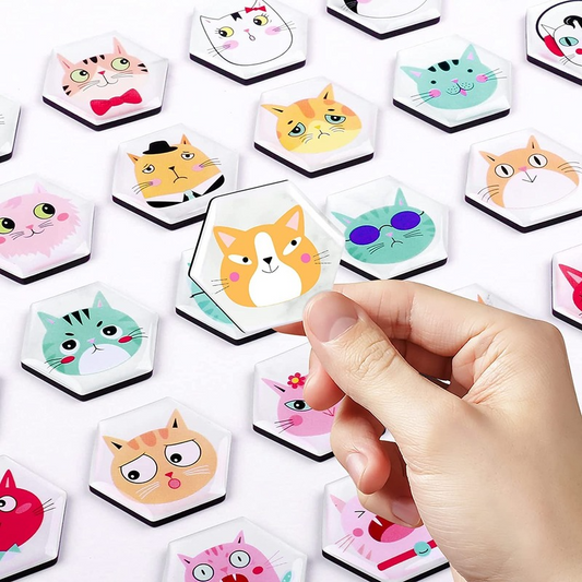 MORCART 30pcs Cats Head Fridge Magnets