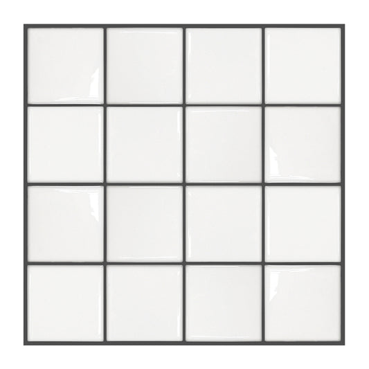 MT1012 - Checkered Peel And Stick Backsplash Tile , 12" x 12" Tile