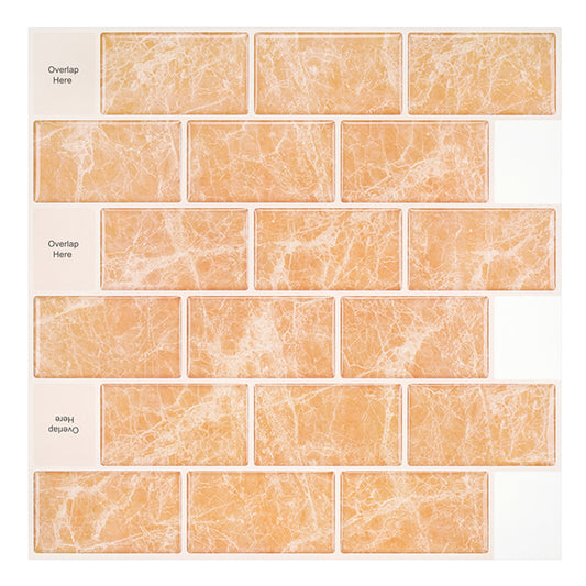 MT1016 - Subway Peel And Stick Backsplash Tile , 12" x 12" Marble Tile