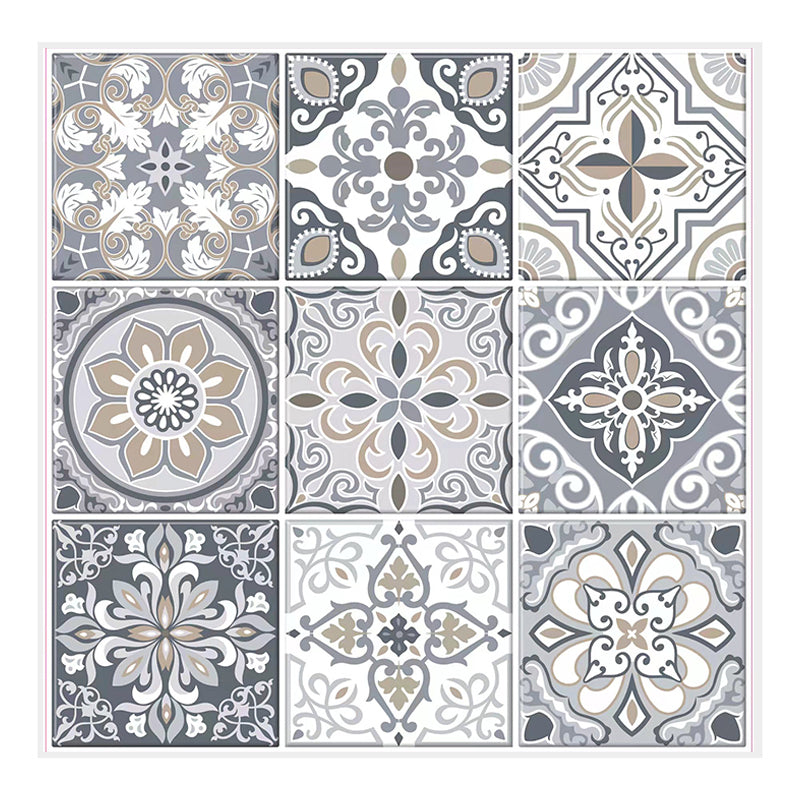 MT1211 - Baroque Decals Peel And Stick Backsplash Tile , 12" x 12"  Tile