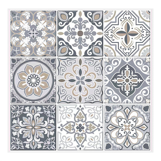 MT1211 - Baroque Decals Peel And Stick Backsplash Tile , 12" x 12"  Tile