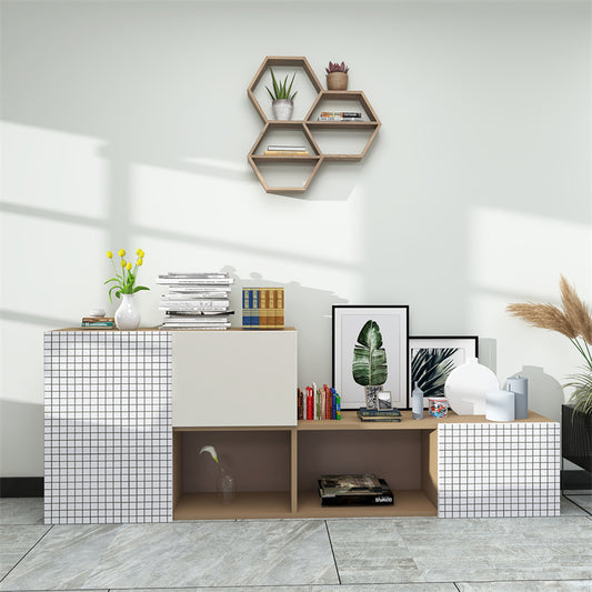 MT1074 - Checkered Peel And Stick Backsplash Tile , 12" x 12" Tile