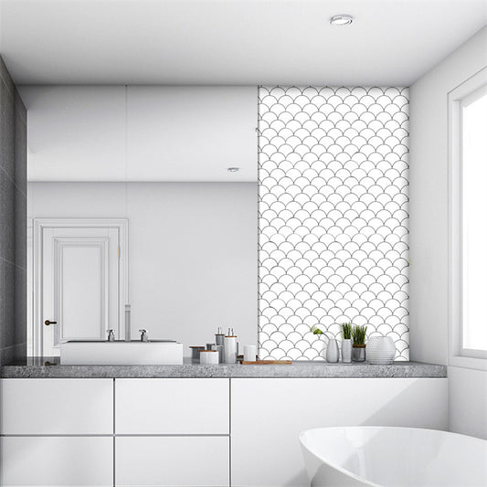 MT1045 - Scaly Peel And Stick Backsplash Tile , 12" x 12" Tile