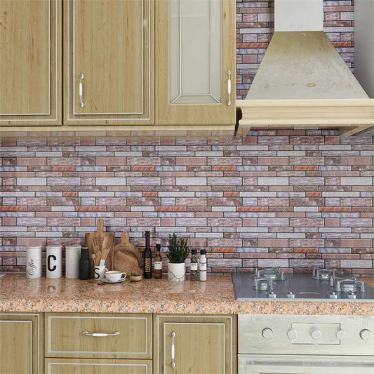 MT1173 - Oblong Walltiles Peel And Stick Backsplash Tile , 12" x 12" Marble Tile