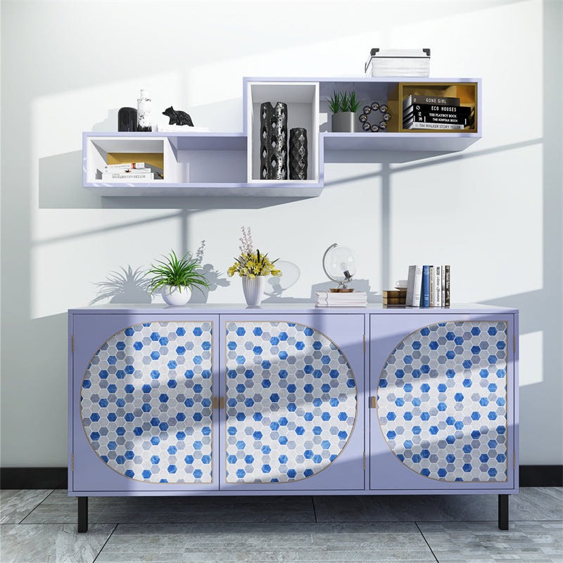 MT1188 - Regular hexagon Decals Peel And Stick Backsplash Tile , 12" x ...