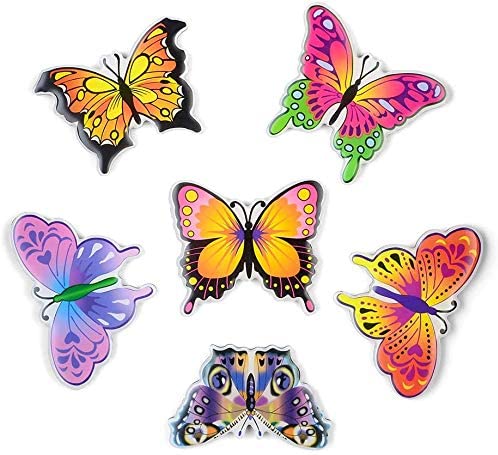 MORCART 6pcs Butterfly Fridge Magnets