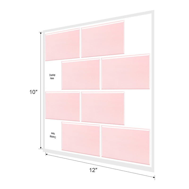MT1096 - Subway Peel and Stick Backsplash Tile , 10" x 12" pink marble Tile