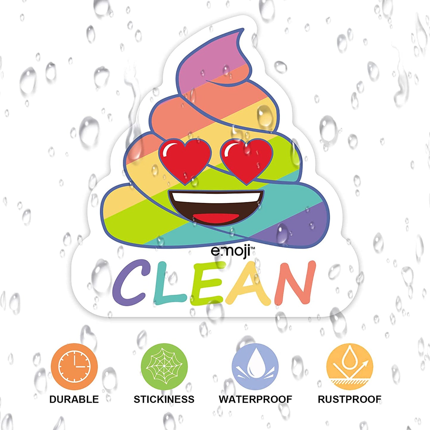 MORCART Poop Emoji Clean Dirty Dishwasher Magnet