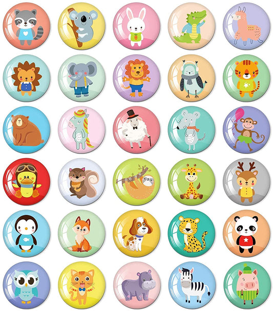 MORCART 30PCS Unique Animal Refrigerator Magnet