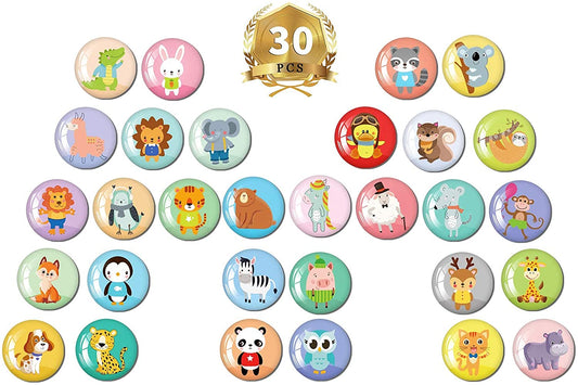 MORCART 30PCS Unique Animal Refrigerator Magnet