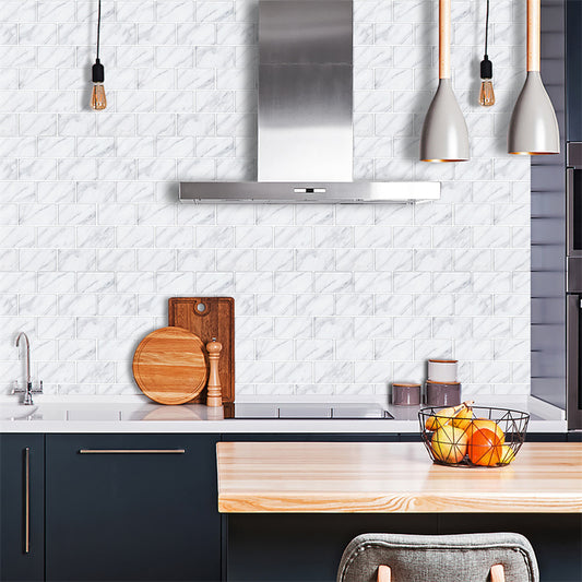 MT1049 - Subway Peel And Stick Backsplash Tile , 12" x 12" Marble Tile