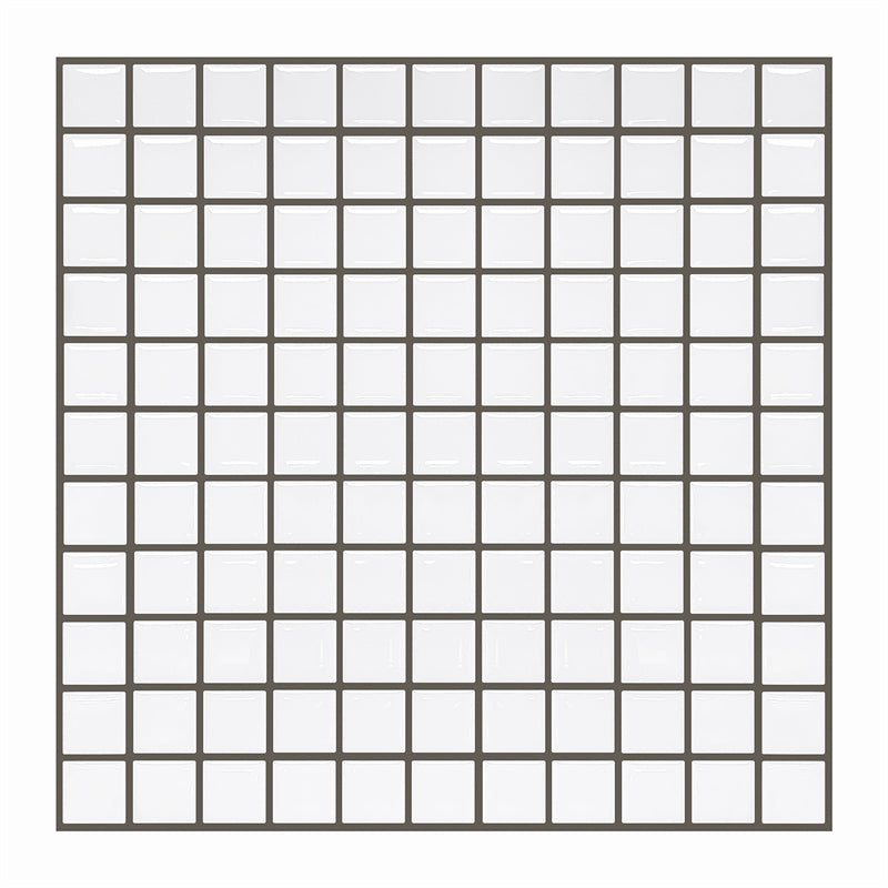 MT1074 - Checkered Peel And Stick Backsplash Tile , 12" x 12" Tile