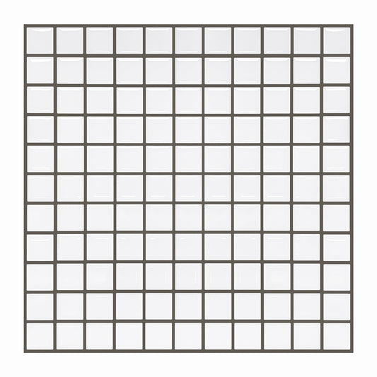 MT1074 - Checkered Peel And Stick Backsplash Tile , 12" x 12" Tile